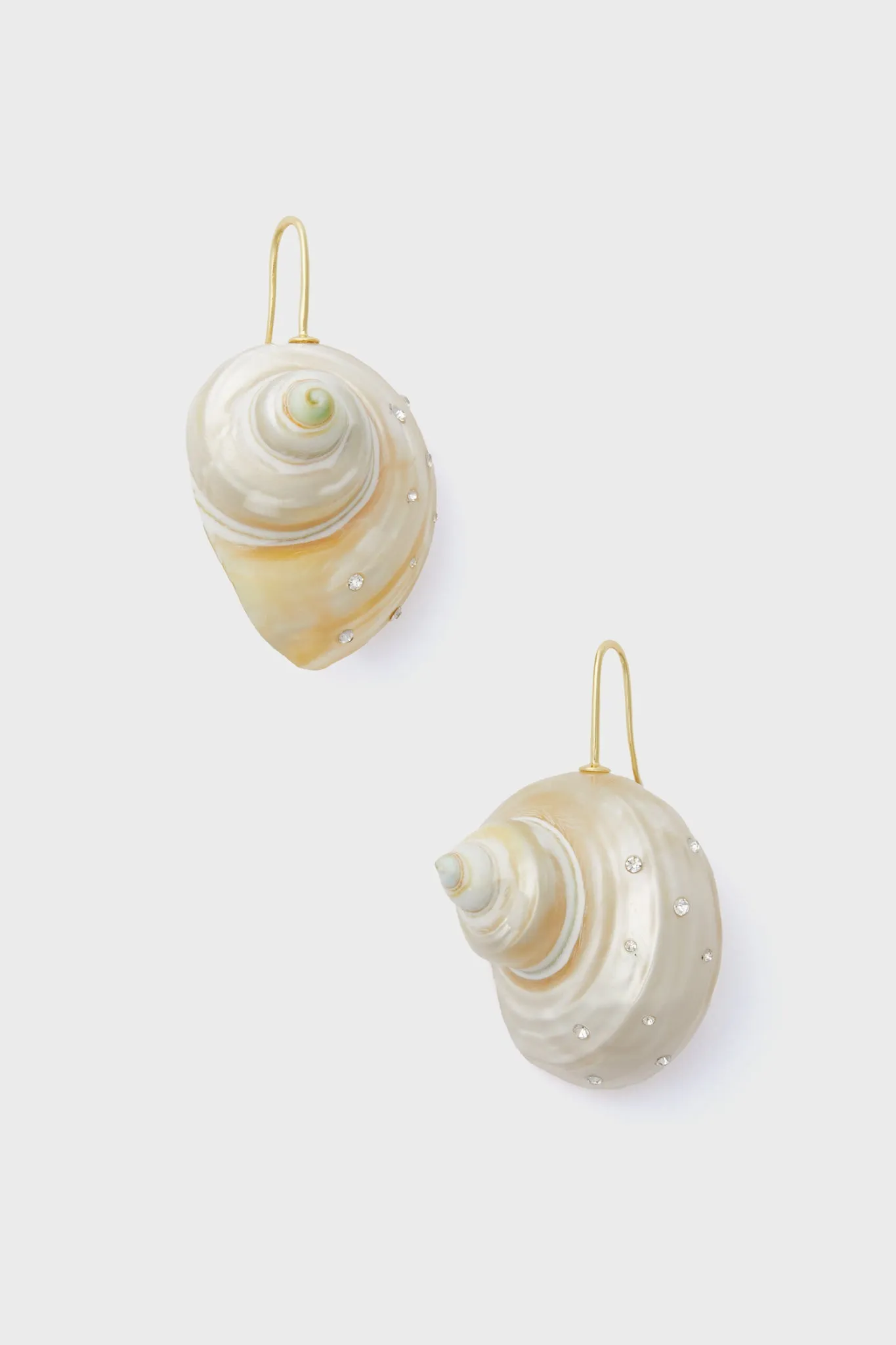 White Sundial Earrings