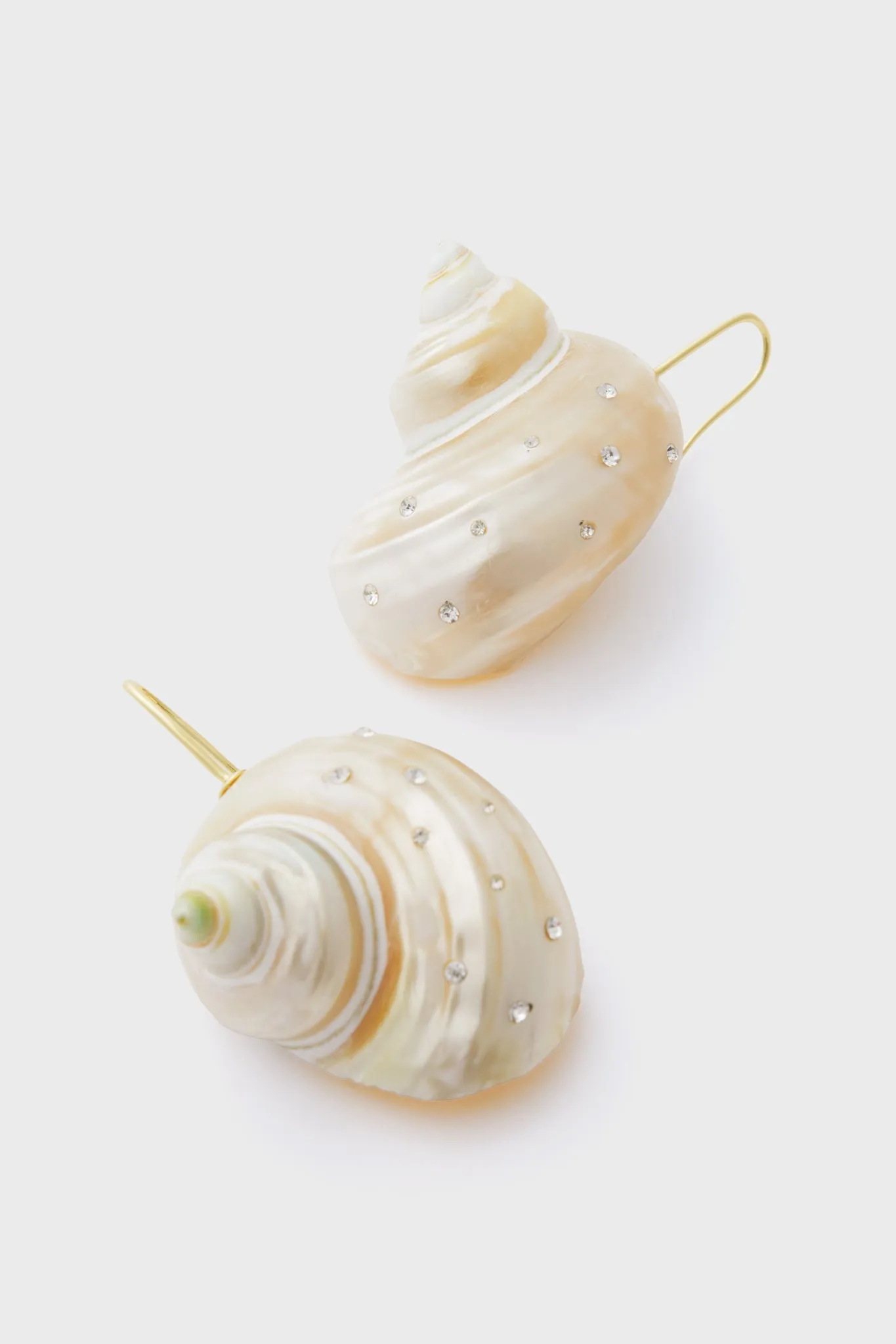 White Sundial Earrings