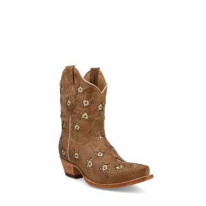 WOMEN'S BLACK STAR MARFA BOOTIE IN CARAMEL WBSN030