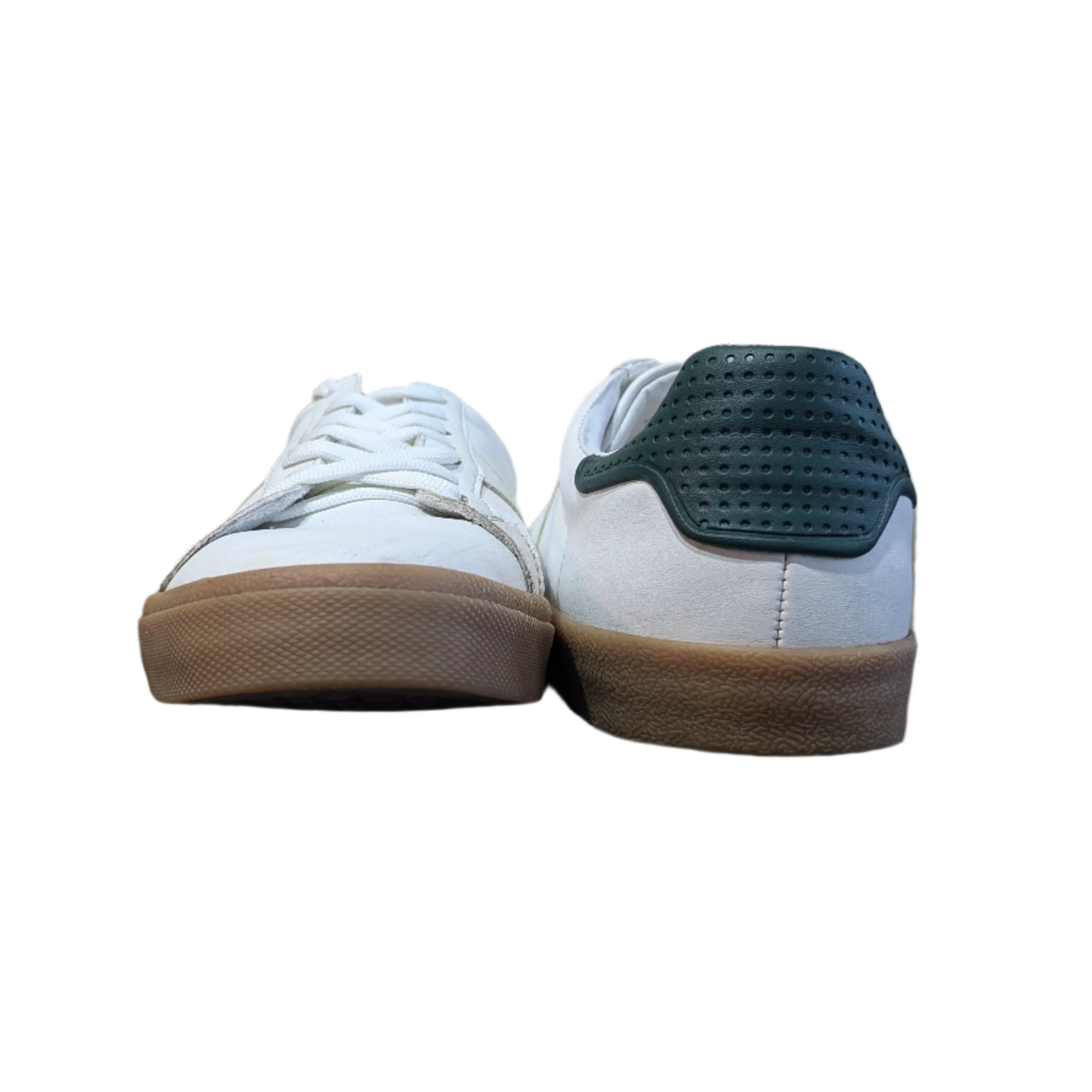 Zara Chunky Sole Men's Sneakers - White with Green Back
