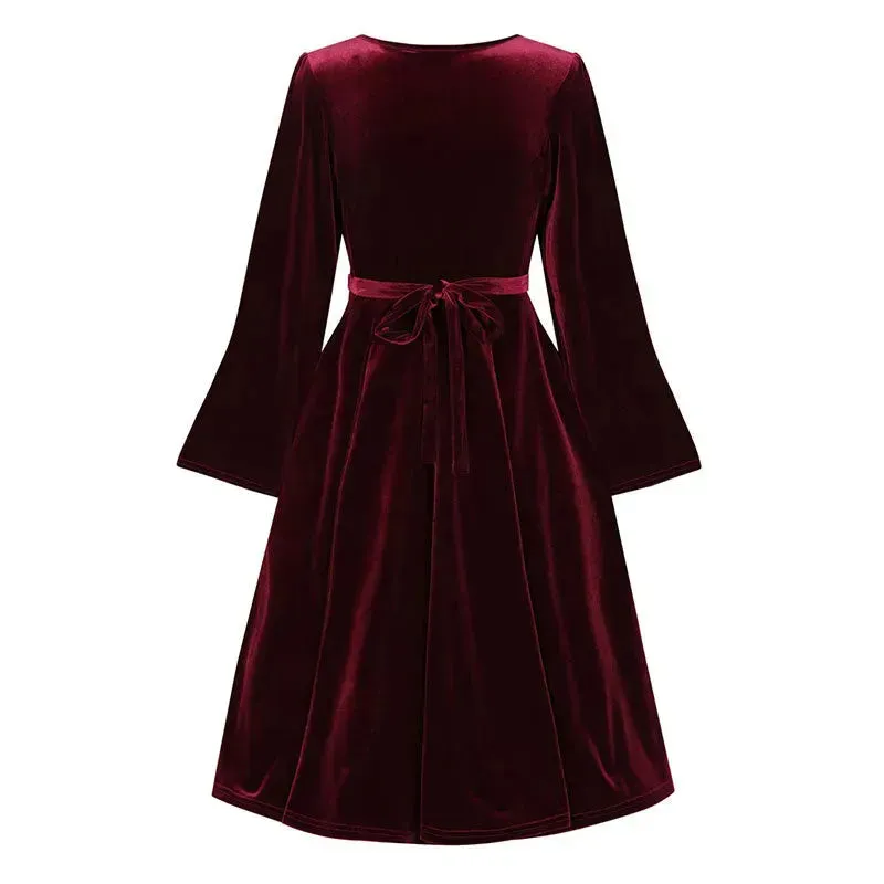 Zelda Dress - Red Velvet